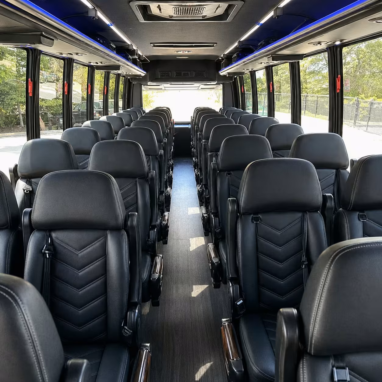 25 passenger minibus interior