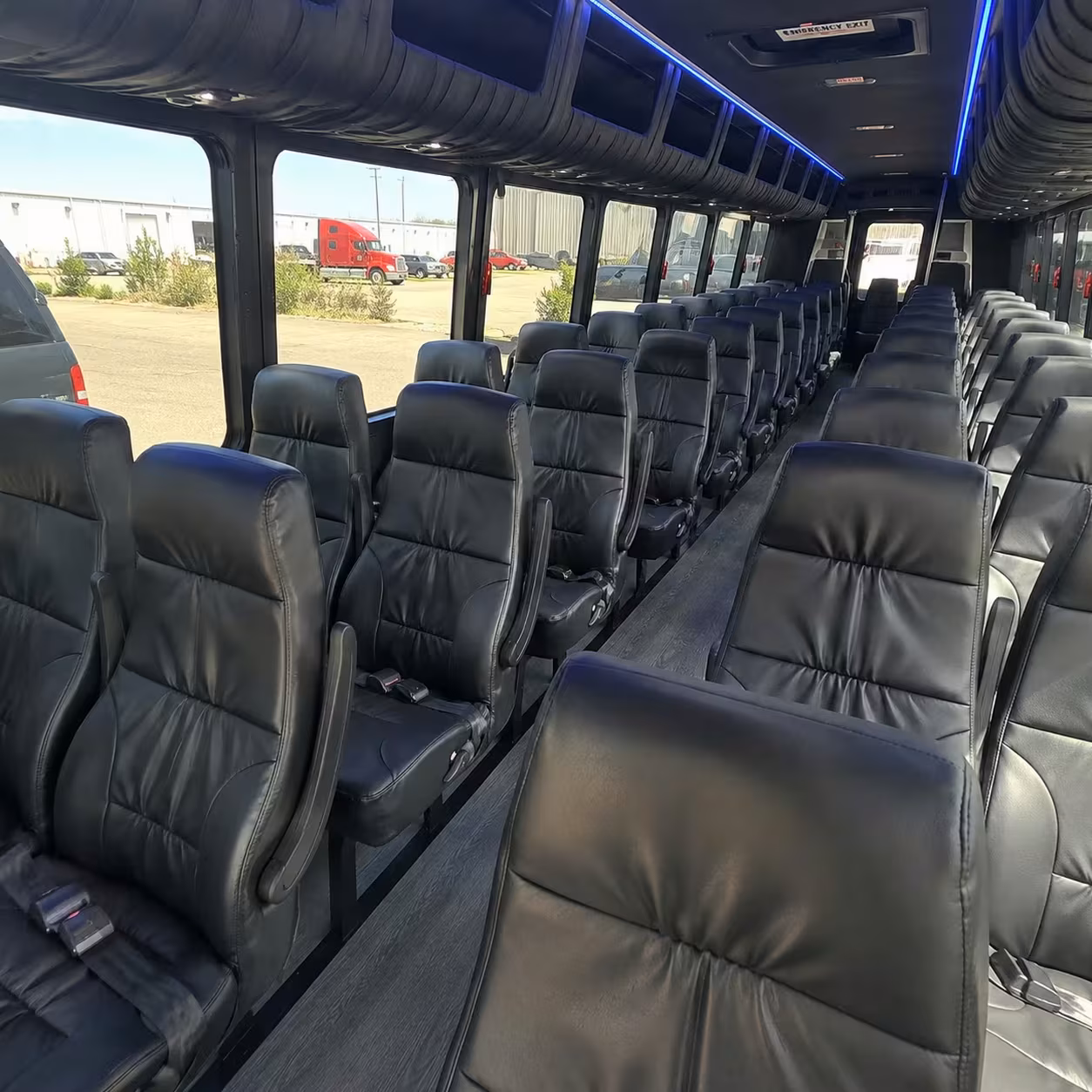 28 passenger minibus interior