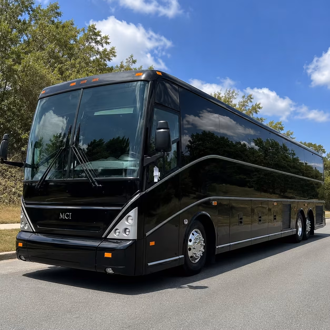 torrance charter bus rental exterior