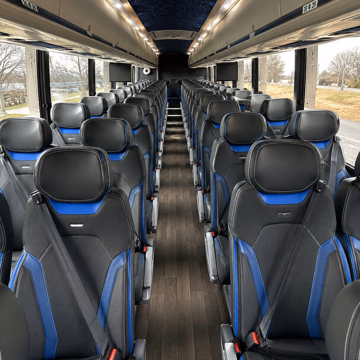 torrance charter bus rental inside
