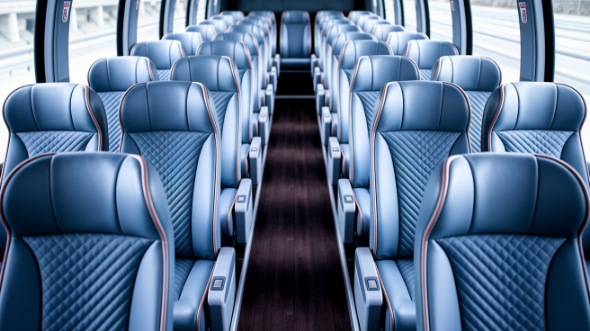 55 passenger charter bus interior long beach
