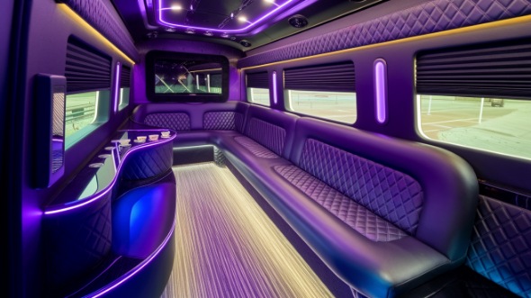 sprinter limo rental interior long beach