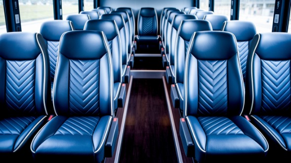 torrance 18 passenger minibus inside