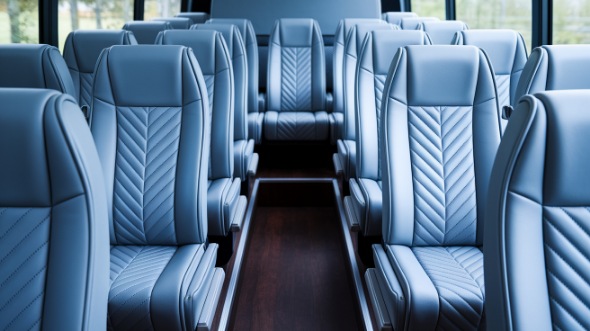 torrance 28 passenger minibus inside