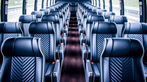 torrance 50 passenger charter bus inside