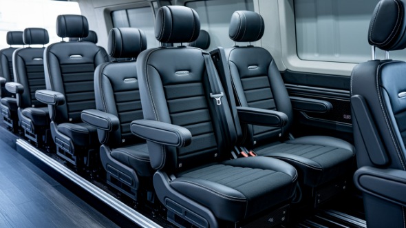 torrance sprinter van with driver inside
